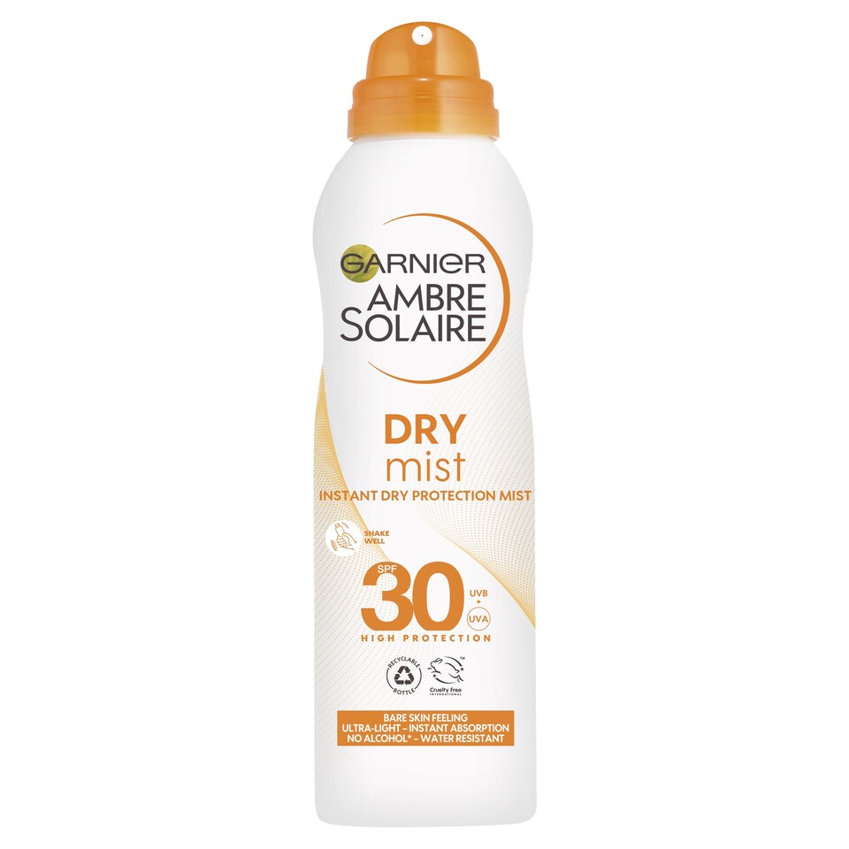 image 1 of Garnier Ambre Solaire Dry Mist Spf30 200Ml