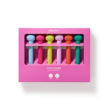 Paperchase Terrazzo Cats Set of 6 Crayons