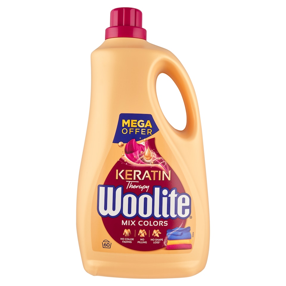 image 1 of Woolite Keratin Therapy Liquid Detergent with Keratin for Colored Laundry 60 Washes 3.6 L