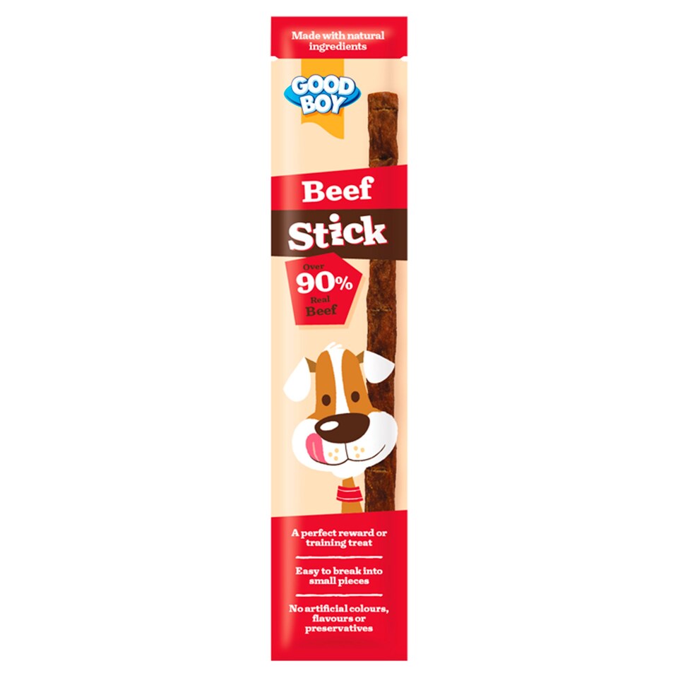 Good Boy Beef Stick Dog Treat 15G Tesco Groceries