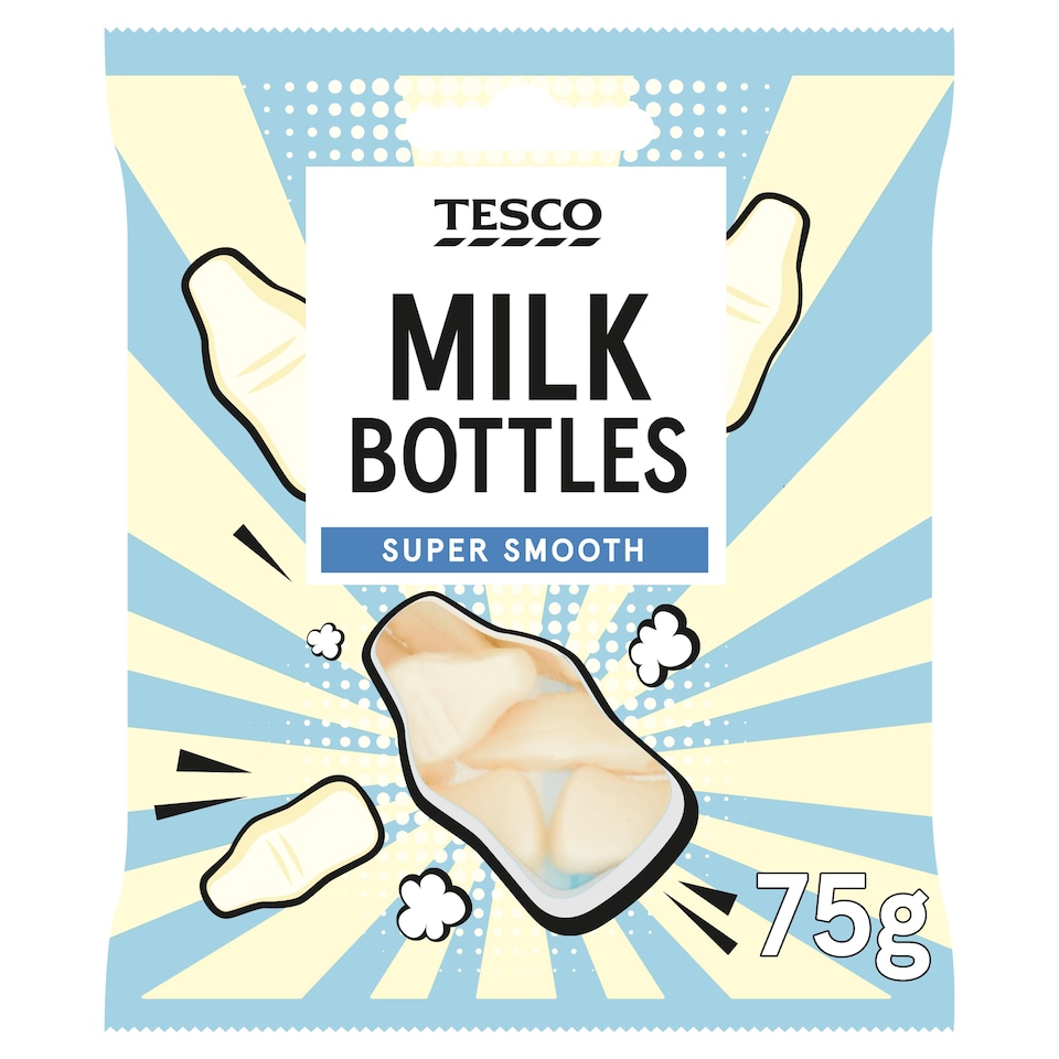 Tesco Milk Bottles 75G