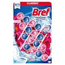 Bref Power Active Flower Solid Toilet Block 4 x 50 g