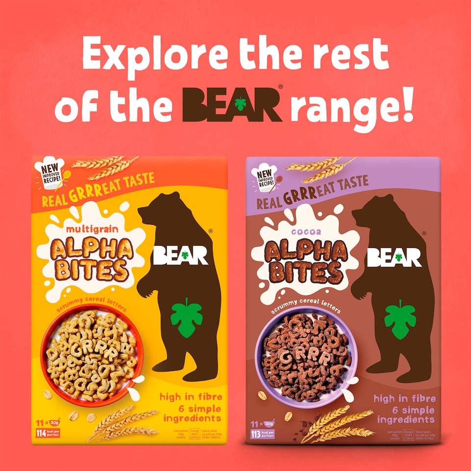 image 1 of BEAR Cocoa Alpha Bites Cereal 350g