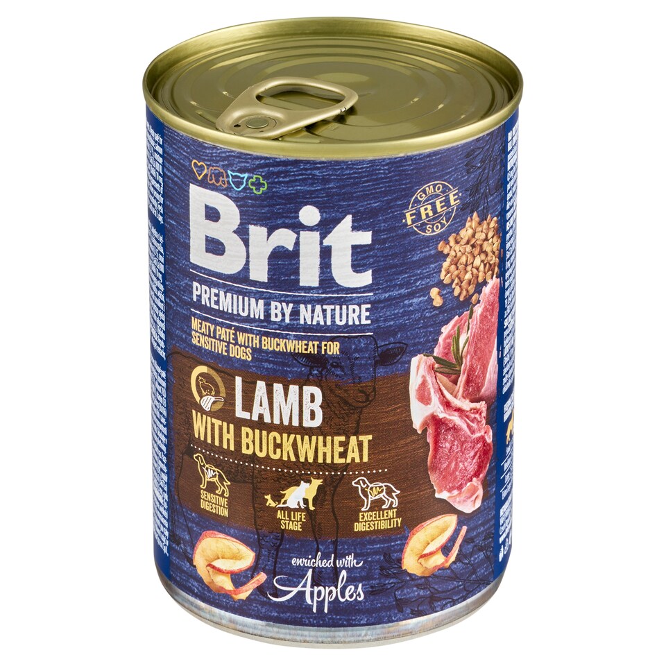 image 1 of Brit Premium by Nature Lamb with Buckwheat Complete Food for Adult Dogs of All Breeds 400 g