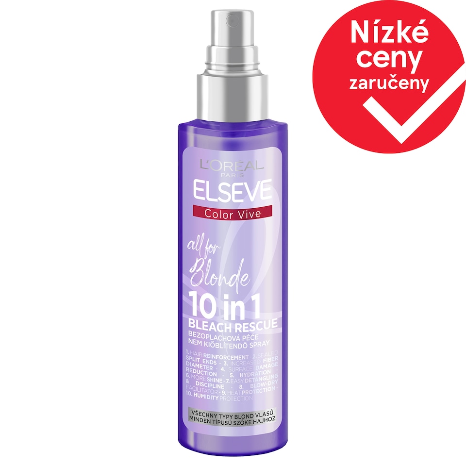 L’Oréal Paris Elseve Color Vive Purple All For Blonde 10 in 1 sprej, 150 ml