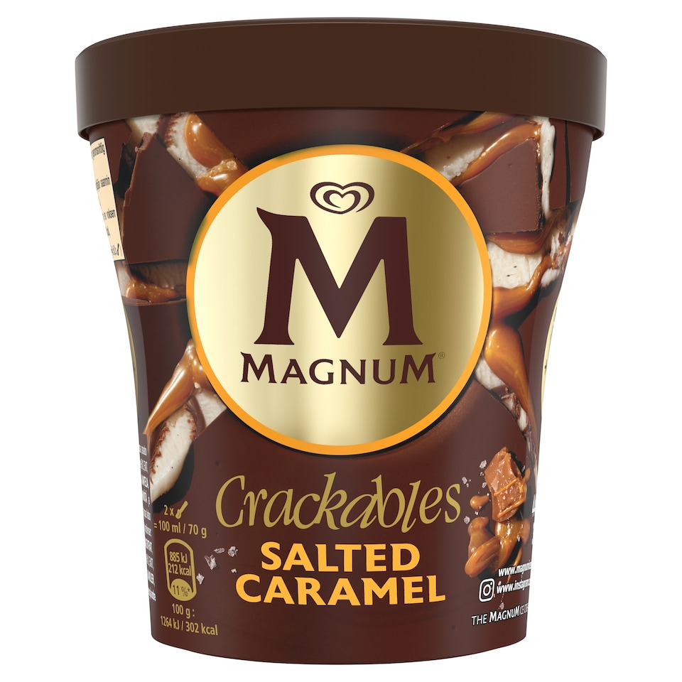 Magnum Crackables vaníliás jégkrém sós karamelles szósszal 440 ml