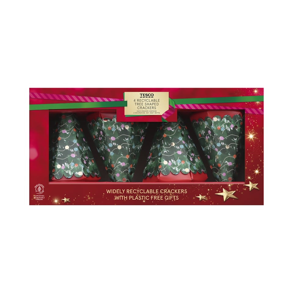 T. Novelty Crackers - Trees 4pk