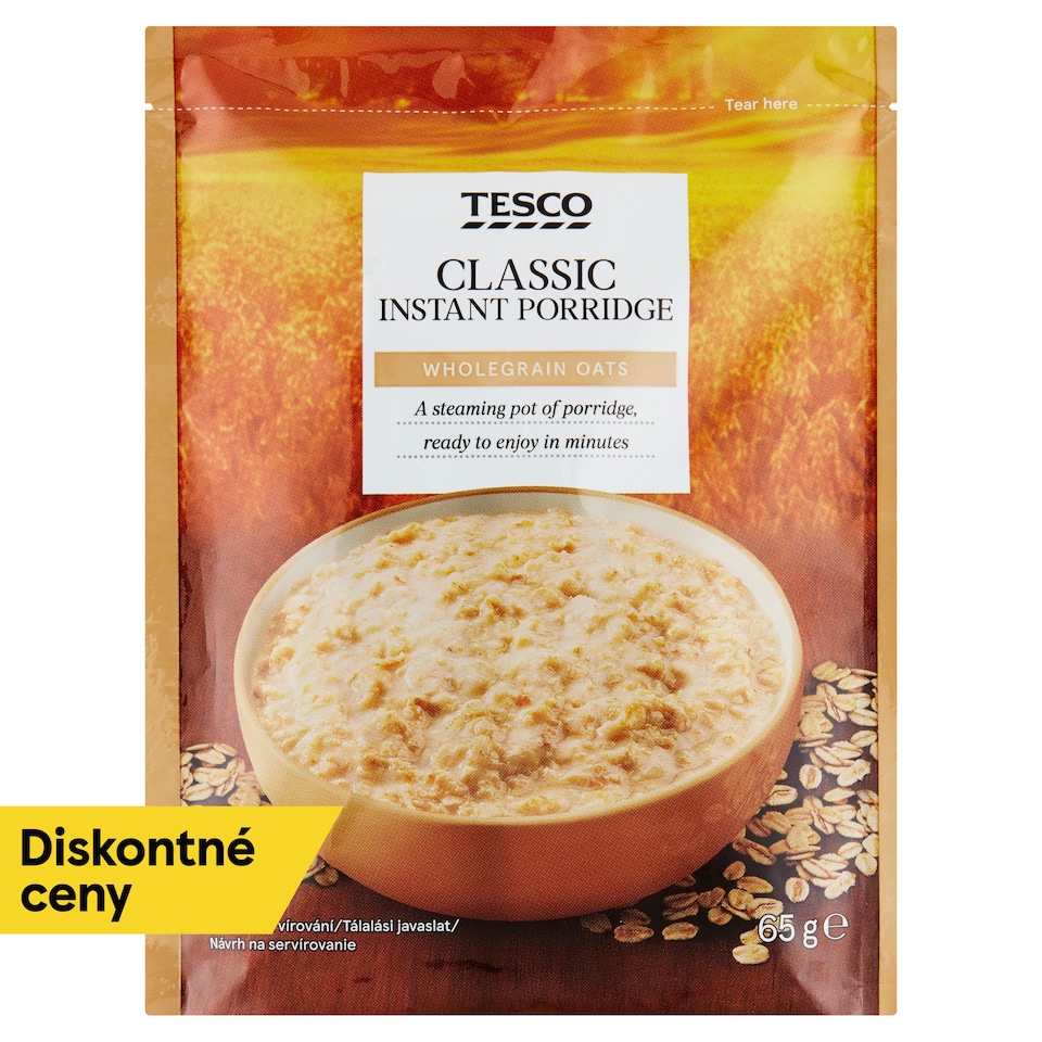 Tesco Instantná ovsená kaša 65 g