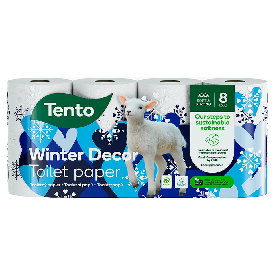 obrázok 1 z Tento Winter Decor toaletný papier 3 vrstvy 8 kotúčov