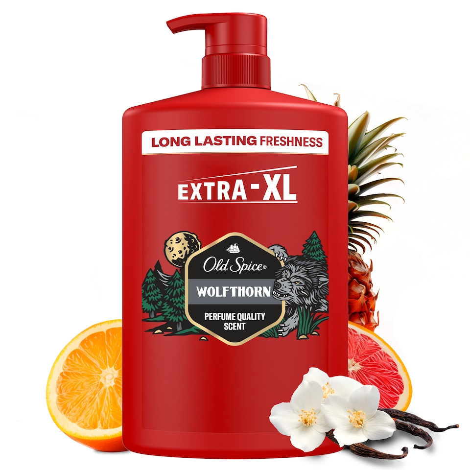 Old Spice Wolfthorn Férfi 3 az 1-ben Sampon és Tusfürdő, 1000 ml  1. kép