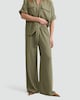 image 1 of F&F Wide Leg Elasticated Trousers in Khaki