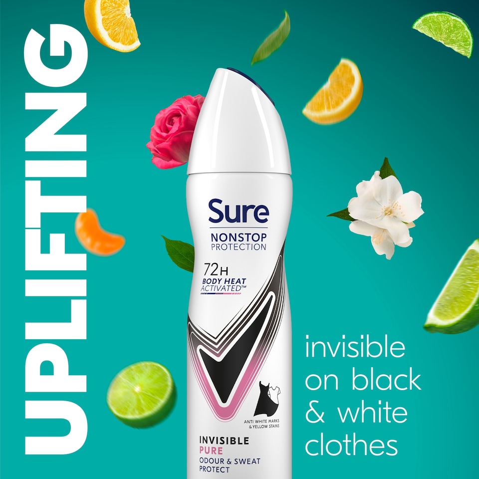 image 1 of Sure Women Invisible Pure 72h Nonstop Protection Antiperspirant Deodorant 150ml