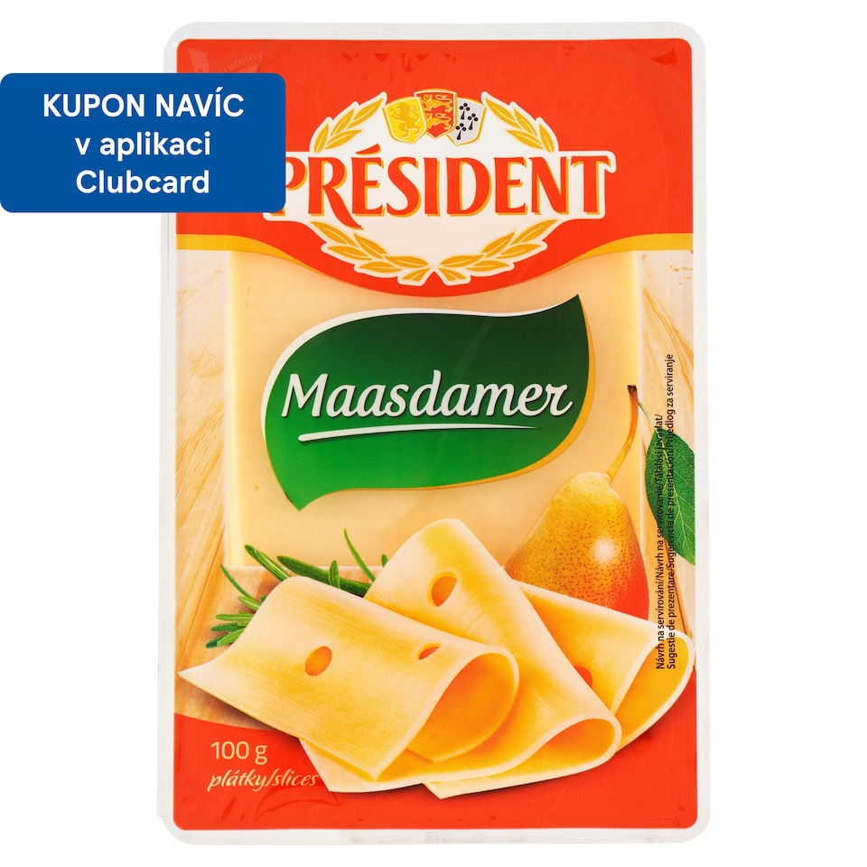 image 1 of Président Maasdamer Slices 100g