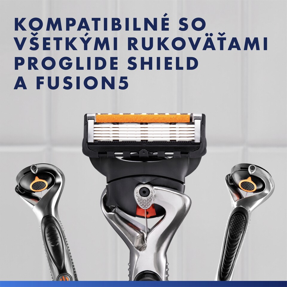 obrázok 1 z Gillette ProGlide Náhradné Holiace Hlavice pre Mužov, 5 Čepieľok a Zarovnávajúca Čepieľka
