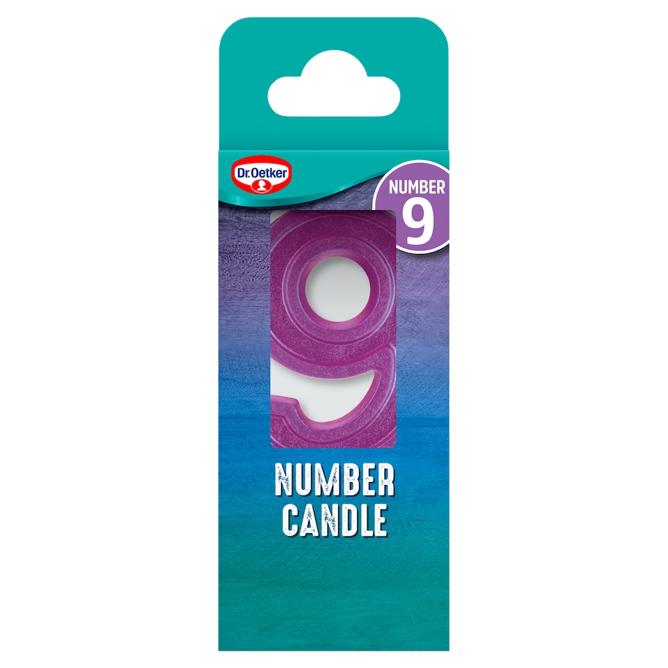 Dr. Oetker Number 9 Candle