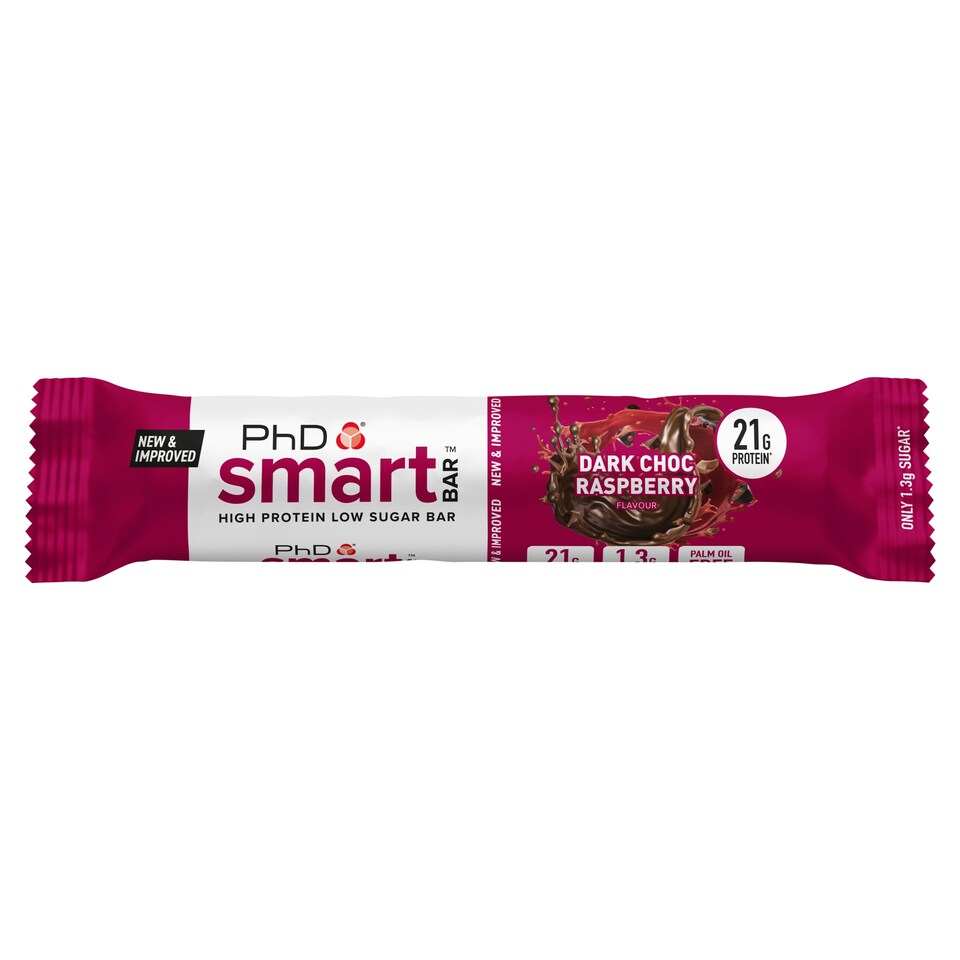 PhD Smart Protein Bar - Dark Chocolate Raspberry 64g