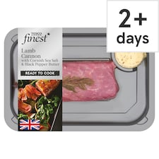 Tesco Finest Lamb Cannon with Cornish Sea Salt & Black Pepper Butter