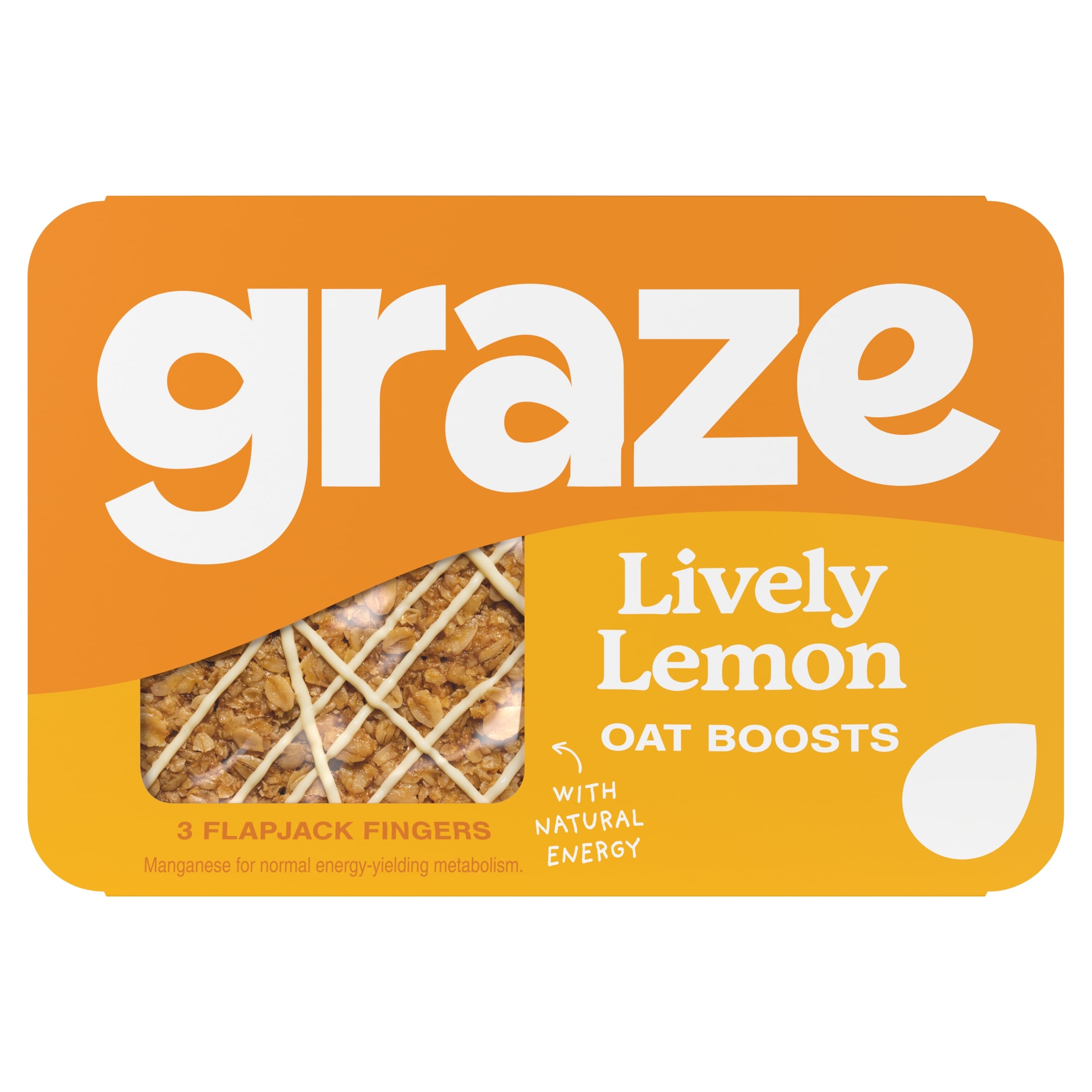 Graze Lively Lemon Oat Boosts 50g