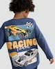 image 3 of Hot Wheels Pure Cotton Long Sleeved Top in Blue