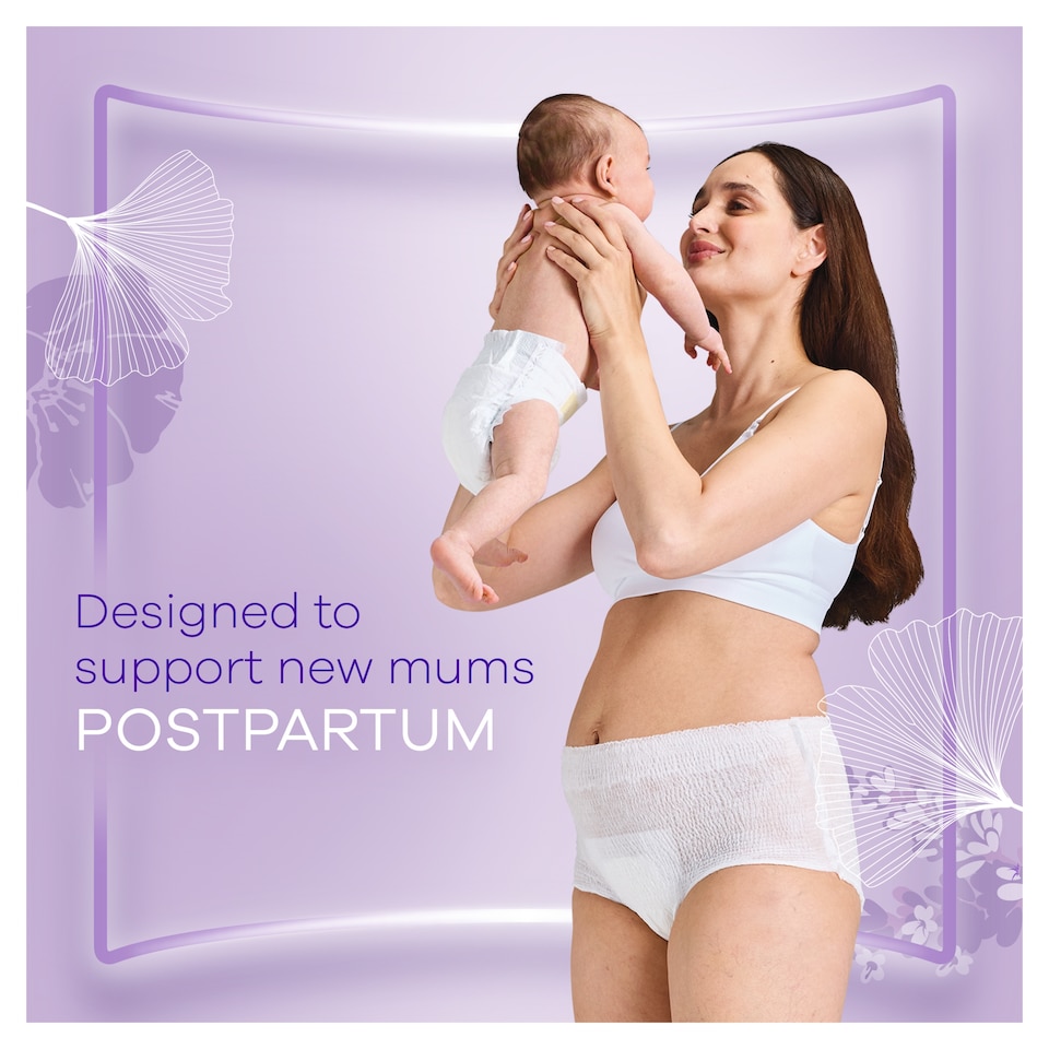 image 1 of Always Discreet Post Partum Pants Medium 9ct
