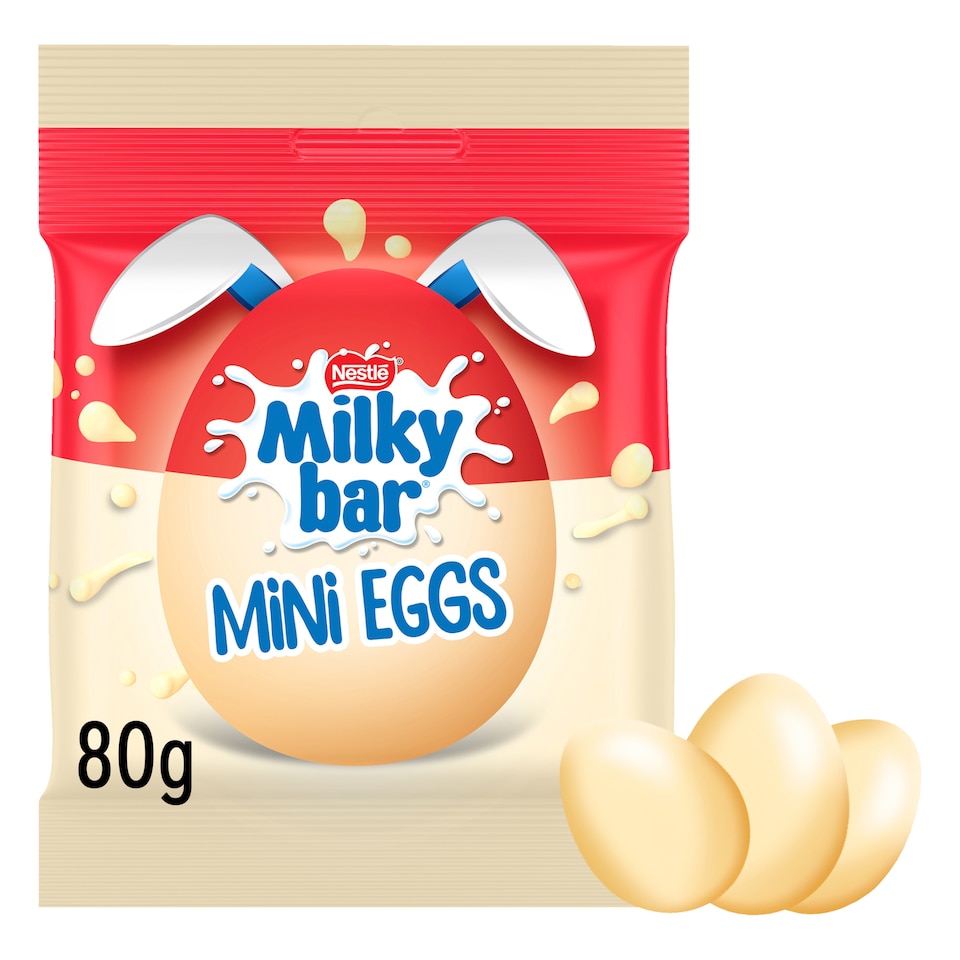 image 1 of Milkybar White Chocolate Mini Eggs 80G