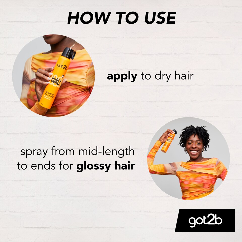 image 1 of got2b CURLZ Refreshing Dry Oil Mist 200ml