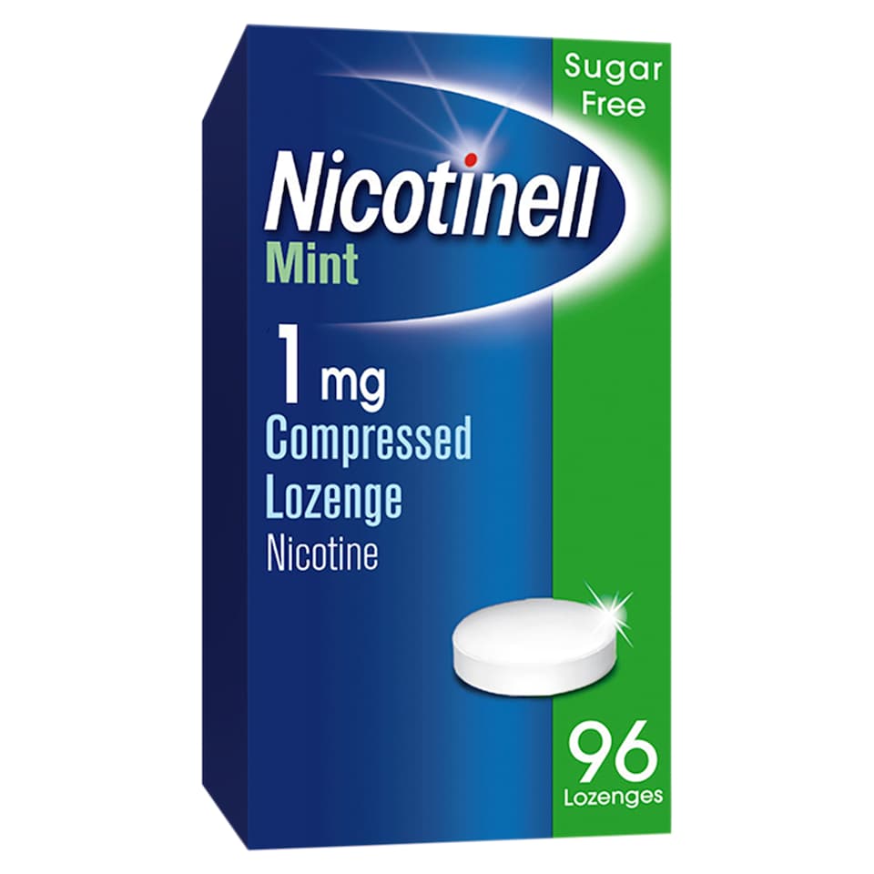 Nicotinell Stop Smoking Aid 1mg Compressed Nicotine Lozenges - Mint 96s