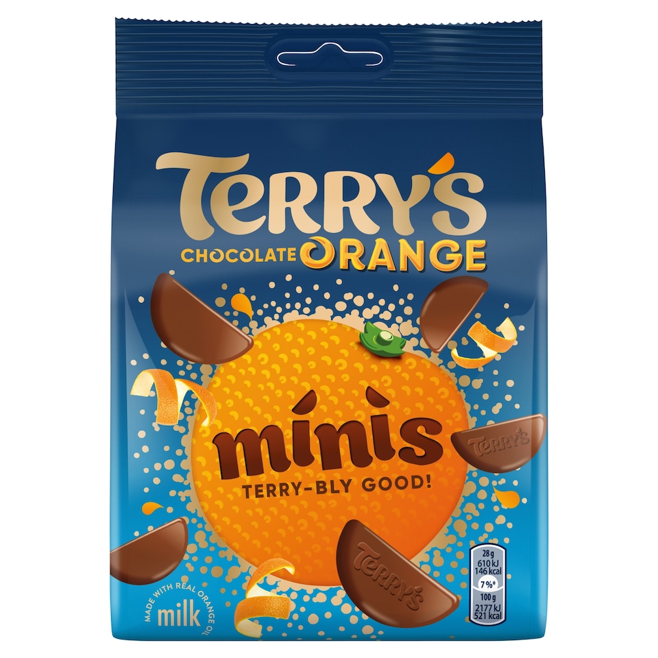 TERRYS MINIS CHOCOLATE ORANGE MILK 104G