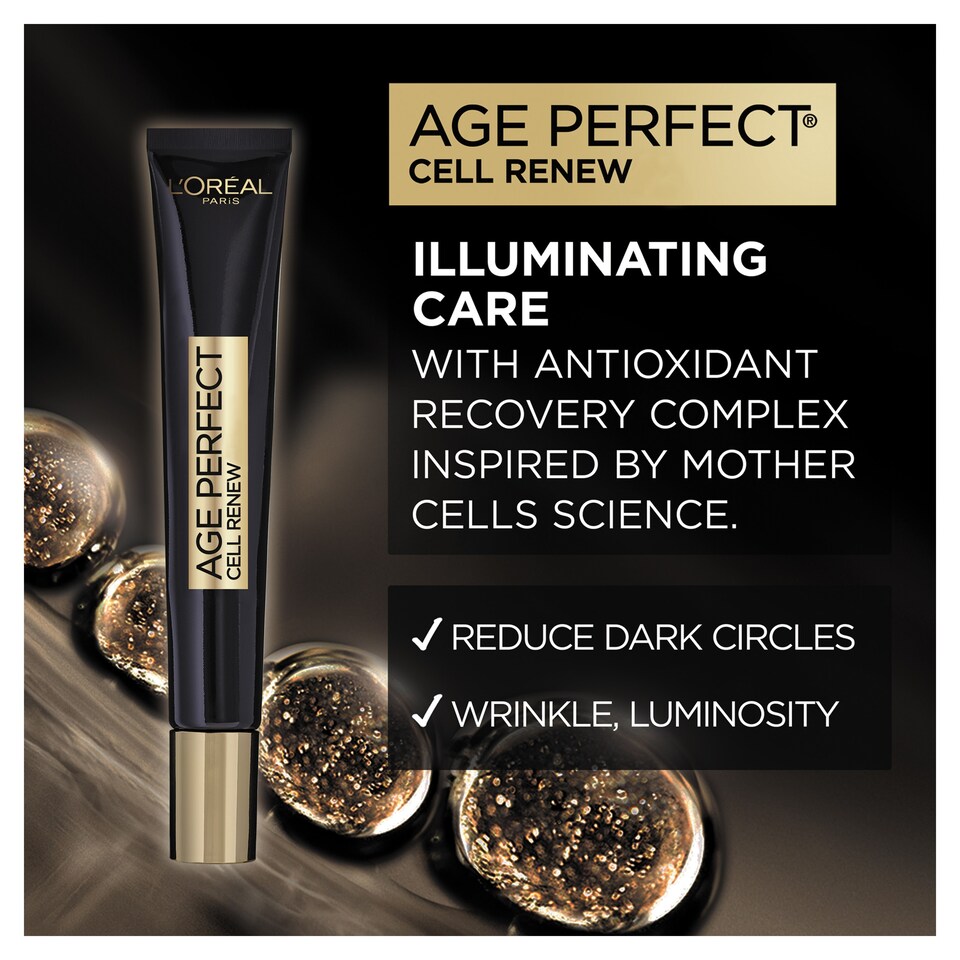 image 1 of L'Oreal Paris Age Perfect Cell Renew Illuminating Eye Cream 15ml