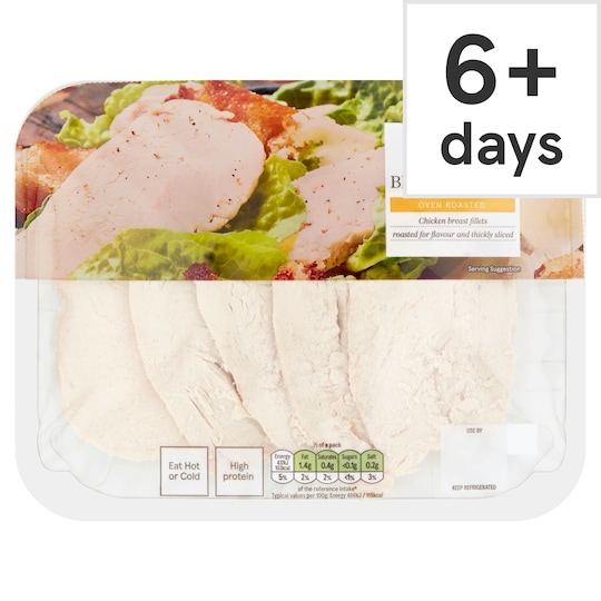 Tesco Roast Sliced Chicken Breast 180G Tesco Groceries