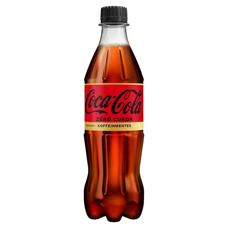 Coca-Cola Zero koffeinmentes, energiamentes szénsavas üdítőital édesítőszerekkel 500 ml