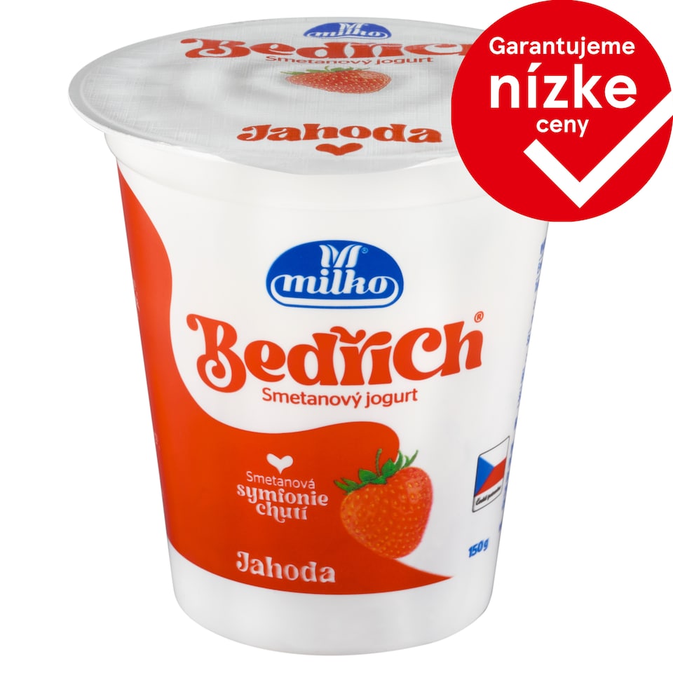 Milko Bedřich jogurt smotanový jahodový 150 g