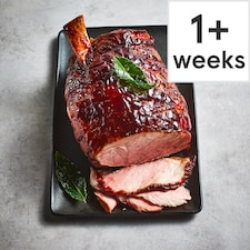 47. Tesco Finest Dry Cured Bone-In Gammon Joint with a Black Cherry Glaze 2.35-2.9kg (Serves 10)