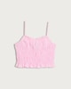 image 4 of OH ME OH MY Ruched Strappy Vest in Pink