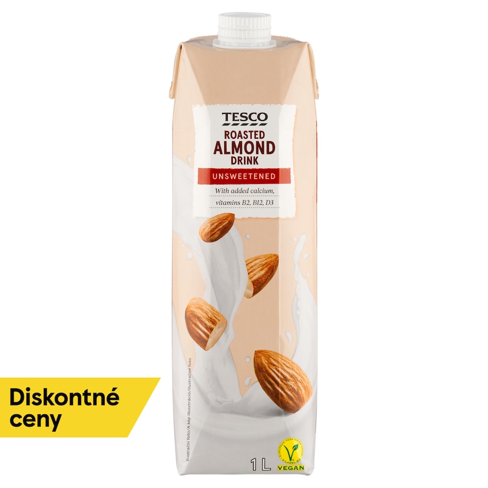 Tesco Roasted Almond Drink Unsweetened 1 L