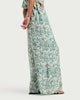 image 2 of F&F Paisley Wide Leg Co-ord Beach Trousers in Multi Blue
