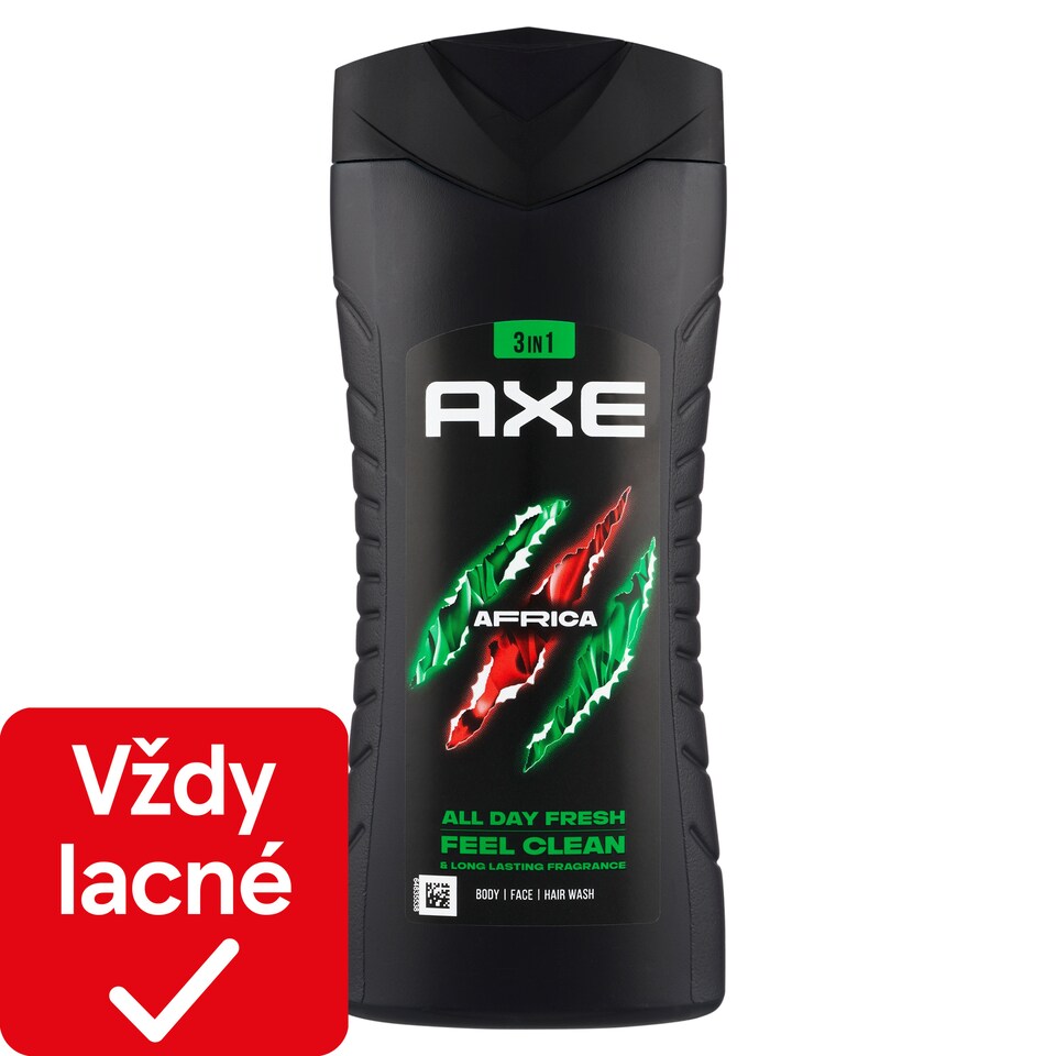 image 1 of Axe Africa Shower Gel 3in1 Body Face Hair 400 ml