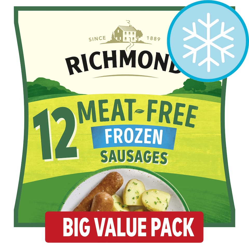 Richmond 12 Meat Free Vegan Sausages 456g