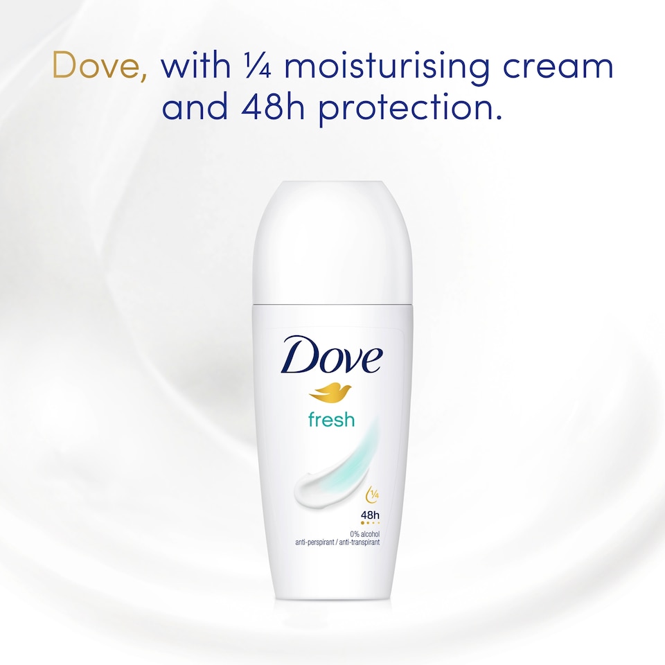 image 1 of Dove 48h Fresh Antiperspirant Deodorant Roll On 50ml