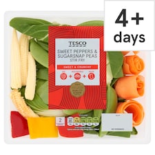 Tesco Sweet Peppers & Sugarsnap Peas Stir Fry 200g