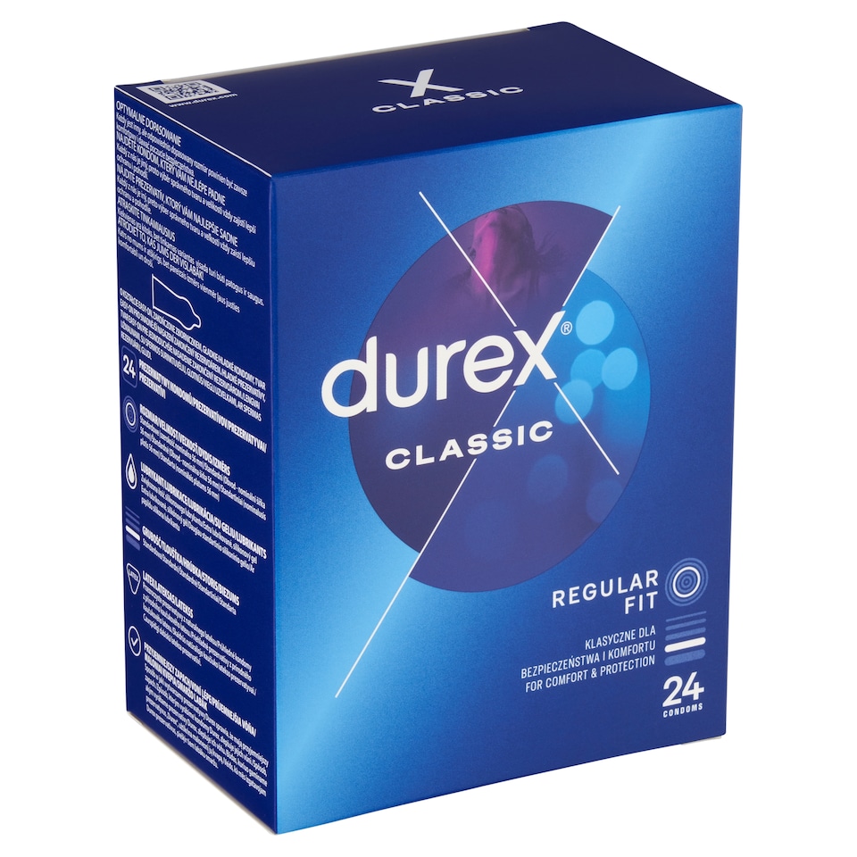 Obrázek 1 pro produkt Durex Classic Regular Fit kondomy 24 ks