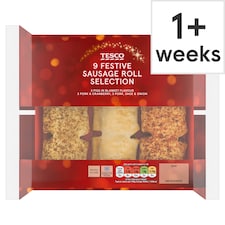 Tesco 9 Sausage Roll Selection Pack 270g