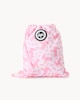 image 1 of Hype Printed Drawstring Bag in Pink