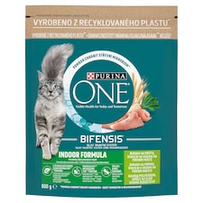 Purina One Indoor Formula Complete Pet Food for Adult Cats Rich in Turkey 800 g