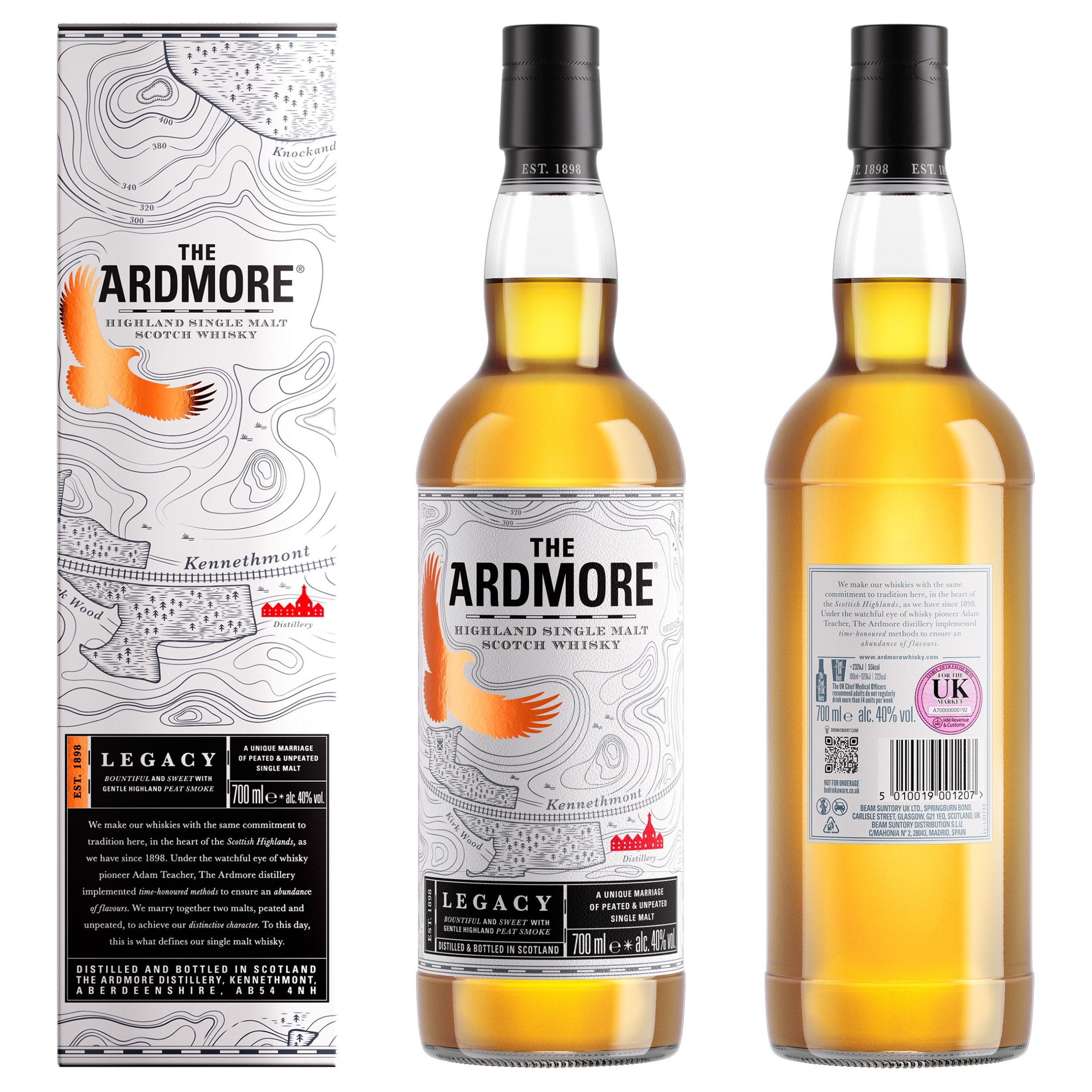 The Ardmore Highland Single Malt Scotch Whisky 70cl - Tesco Groceries