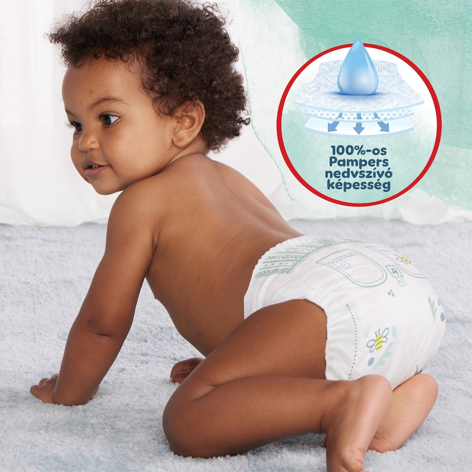 Pampers Harmonie Bugyipelenka, 4 Méret, 22 db Pelenka, 9kg-15kg  1. kép