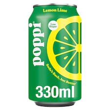 Poppi LEMON & LIME Soda Low Sugar 330ml