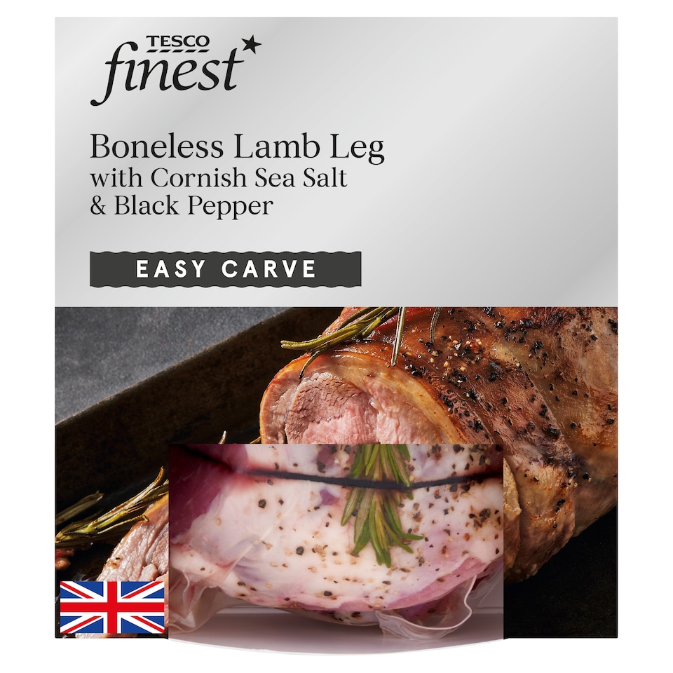 Tesco Finest Boneless Lamb Leg With Cornish Sea Salt & Black Pepper