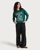image 1 of F&F Cotton Rich Yes I'm Still Vegan Slogan Christmas Sweatshirt in Green