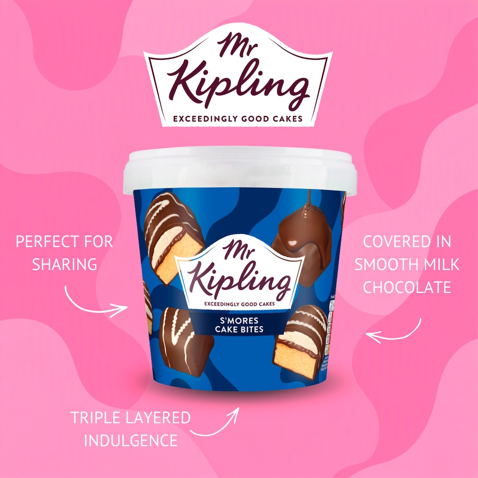 image 1 of  Mr Kipling Marshmallow Smores Mini Cake Bites 205g